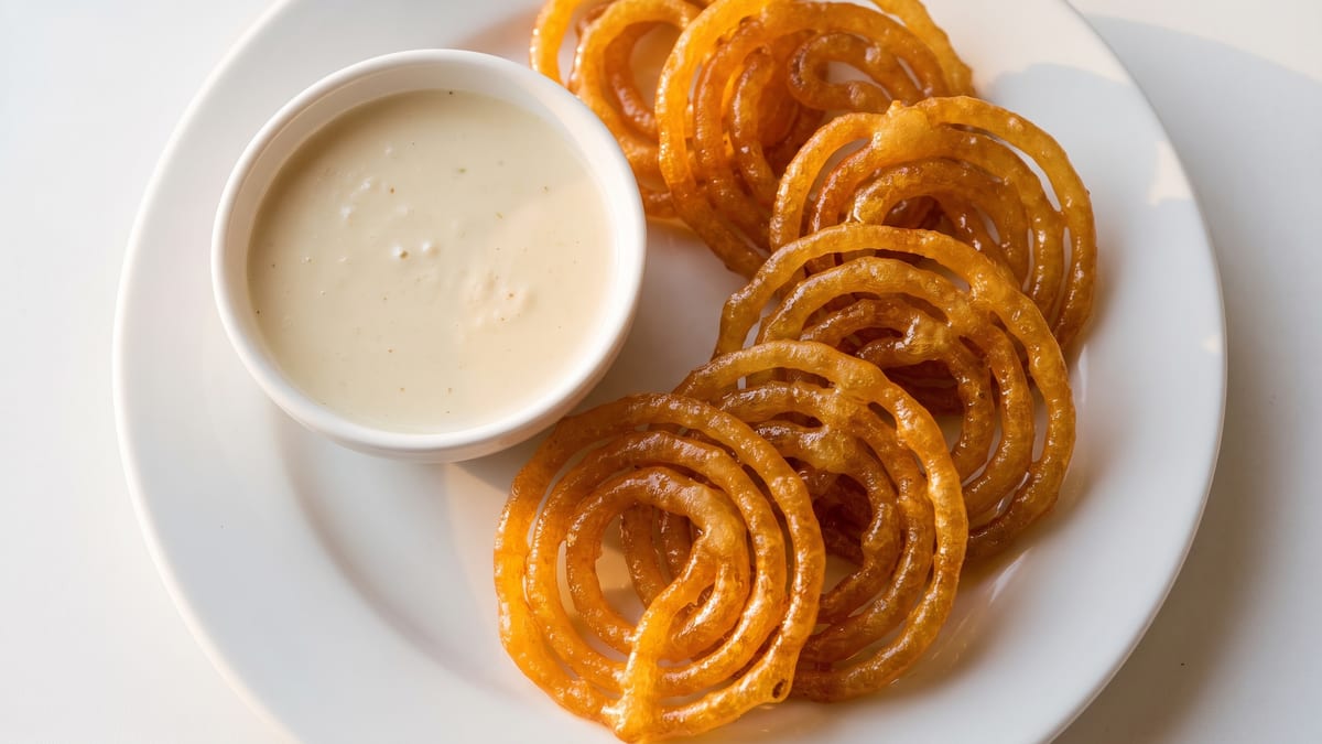Jalebi with Rabri